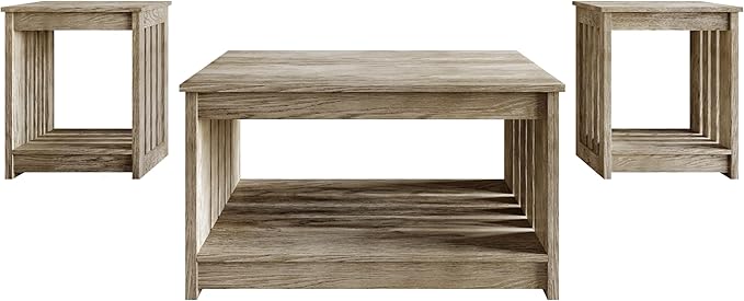 HOME DESIGN Nashua 3 Piece Coffee Table Set - Image 4