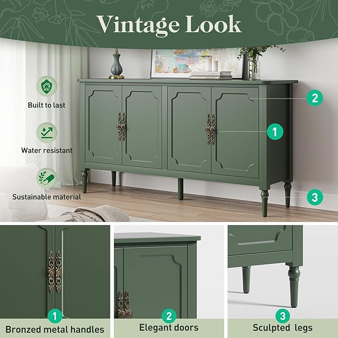 RoyalCraft 118" Buffet Cabinet - Image 5