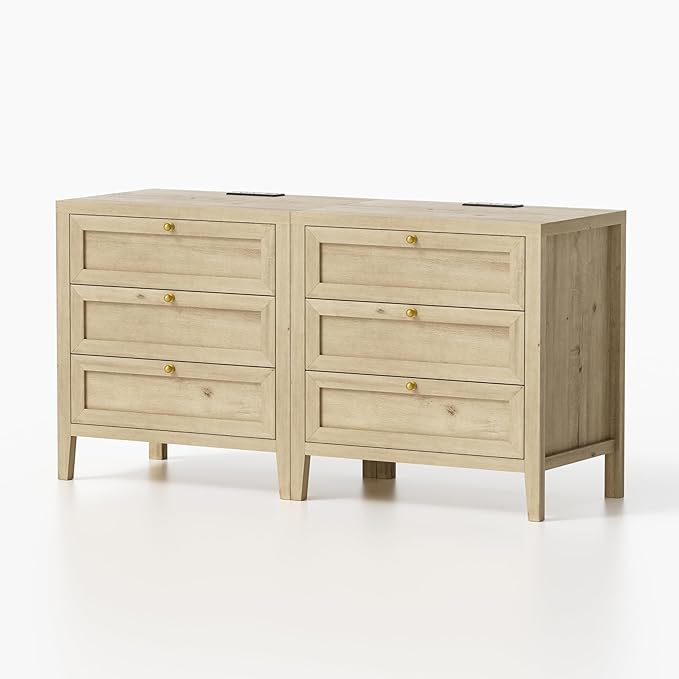 EYYTHUNG Farmhouse Night Stand - Image 8