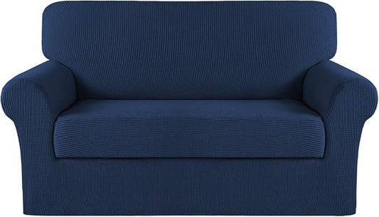 Turquoize Stretch Sofa Slipcover 2 Pieces Sofa Cover Couch Cover by Turquoize
