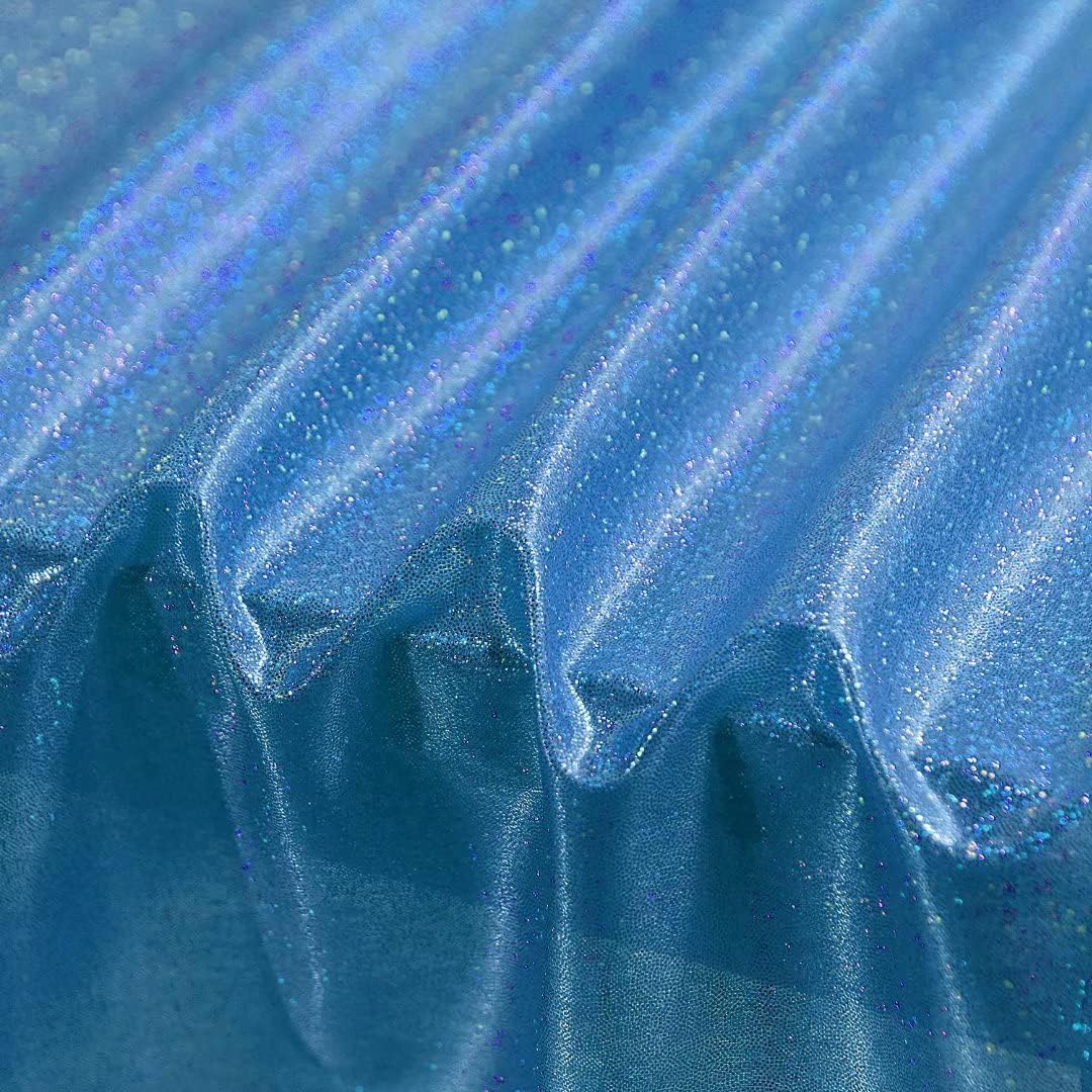 Fitable Sequin Tablecloth for Parties 60x102 Inch - Sparkle Glitter Table Cloth Laser Rectangle Overlay for Wedding Baby Shower Ceremony Birthday Holiday Banquet Decor, Blue