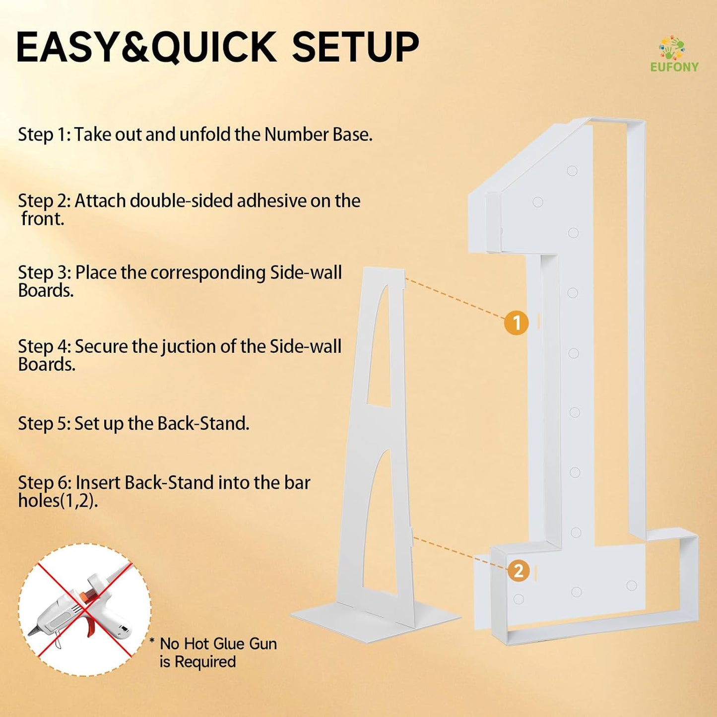 4FT Marquee Numbers, Large Light Up Numbers 2 for 2nd 21st 25th Birthday Party Decorations, Giant Light Up Number for 2025 Graduation Prom Decor, 4 Feet Number 2 w/Lights DIY Kit