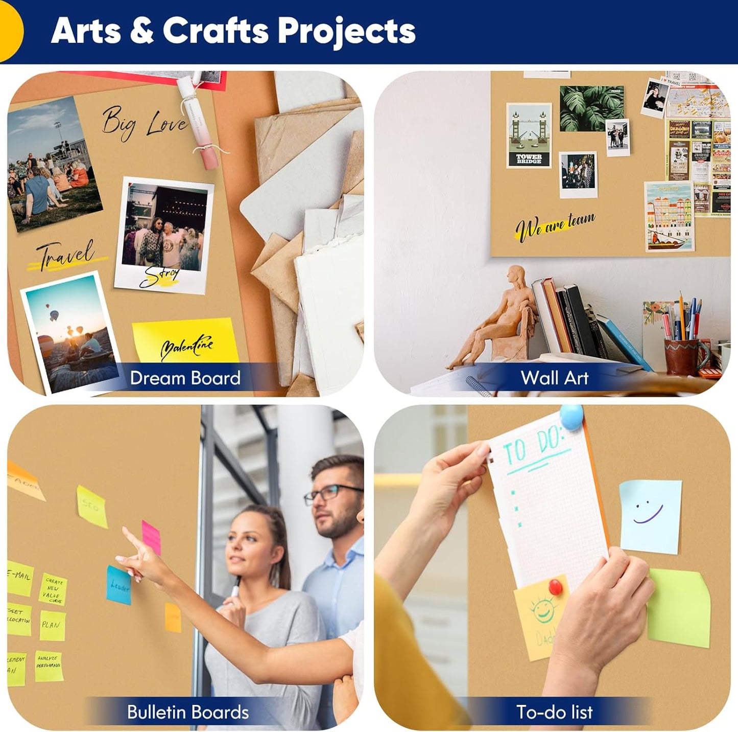 Vanhench Brown Kraft Paper Roll 17.5" x 600" (50') for Gift Wrapping Bulletin Board Paper, Kids Craft Supplies, Art Bouquet Flower Wrapping Paper, Poster Packing Shipping Moving Supplies