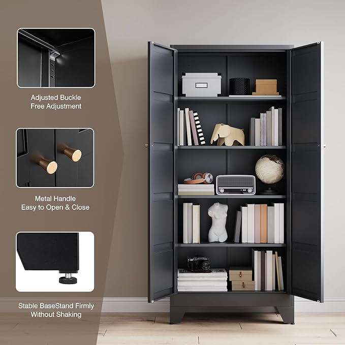 Yizosh Metal Storage Cabinet - Image 6