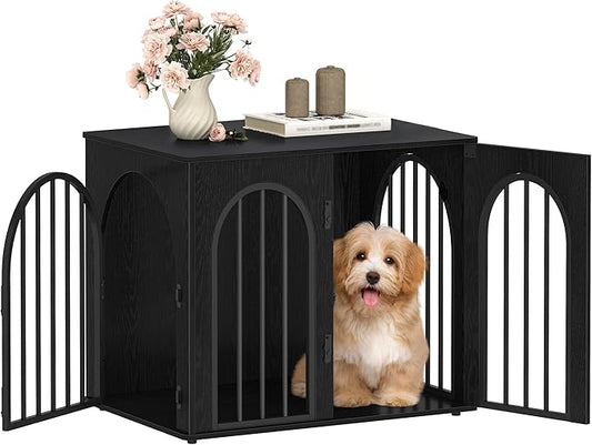 Hzuaneri 26.8'' Wooden Dog Crate Furniture, Indoor Dog Kennel Dogs Cage by Hzuaneri