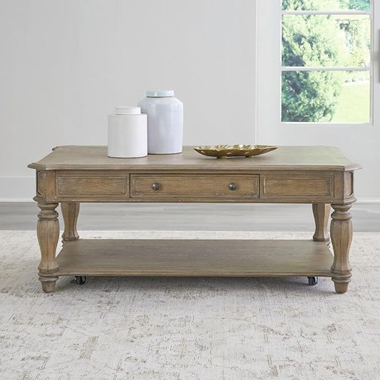 Liberty Furniture Magnolia Manor Living Room Rectangular Cocktail Table by LibertyFurniture