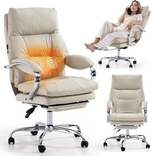 LEAGOO Massage Heated Office Chairs by LEAGOO