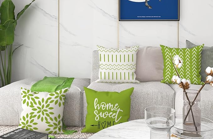 YCOLL Pillow Covers 20x20 Set of 4, Modern Sofa Throw Pillow Cover, Decorative - Image 6