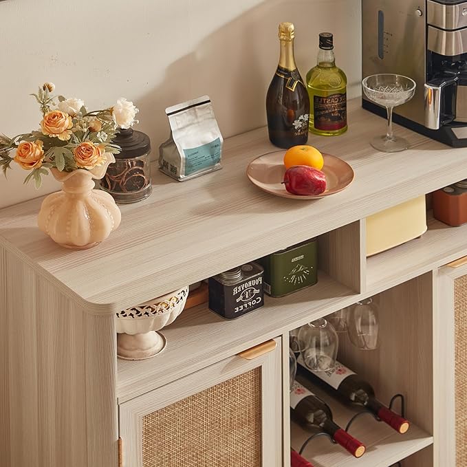 Lerliuo Rattan Wine Cabinet - Image 5
