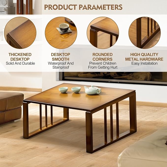 Japanese Floor Coffee Tatami Table - Image 5