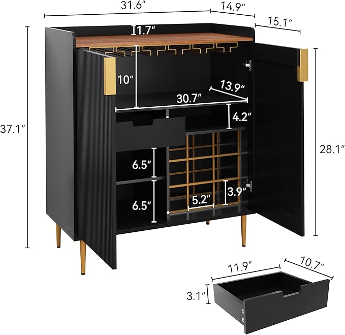 ARTPOWER Sideboard Buffet Cabinet - Image 2