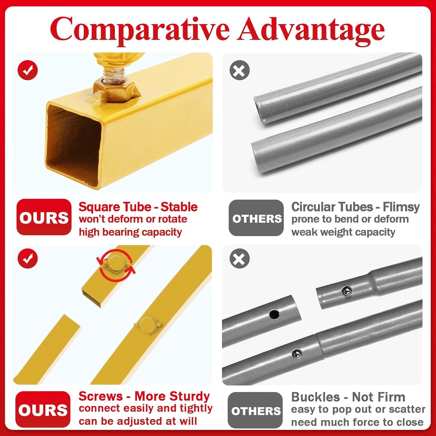 Putros Wedding Arch Stand Gold 8FT Metal Balloon Arched Backdrop Stand for Wedding Ceremony Birthday Party Bridal Baby Shower Decoration