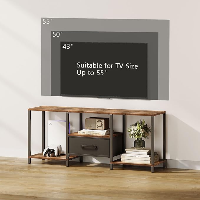 JARHETUN TV Stand with Fabric Drawer - Image 6