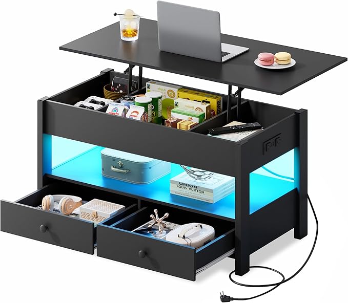 WLIVE Coffee Table, Lift Top Coffee Table by WLIVE