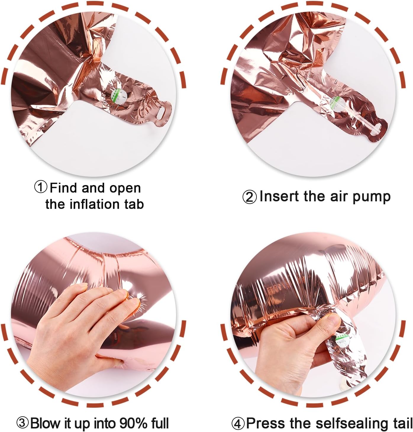 40 Inch Rose Gold Mylar Foil Number 6 Birthday Balloon, Digital Balloons for 6 16 Boy Girl Party Decorations Supplies, Rose Gold Big Helium Balloon Numbers for 26 36 46 60 Men Women Anniversary