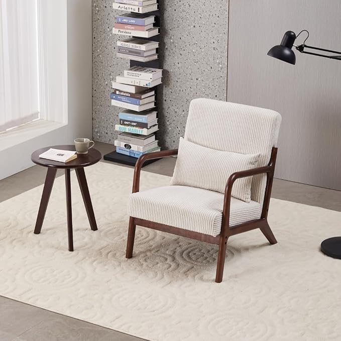 Mid-Century Accent Chair & Coffee Table Set, Vintage Style by Unknown