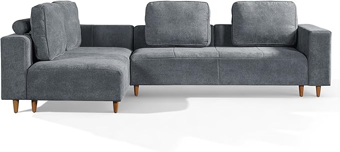Christopher Knight Home Linmont 2 Pieces L Shape Convertible Sectional Sofa - Image 5