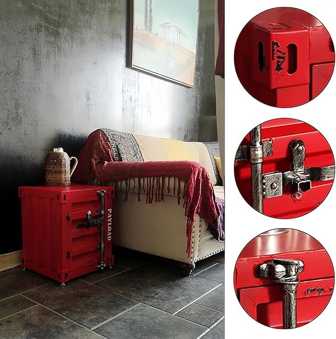 Side Table Industrial End Table - Image 3