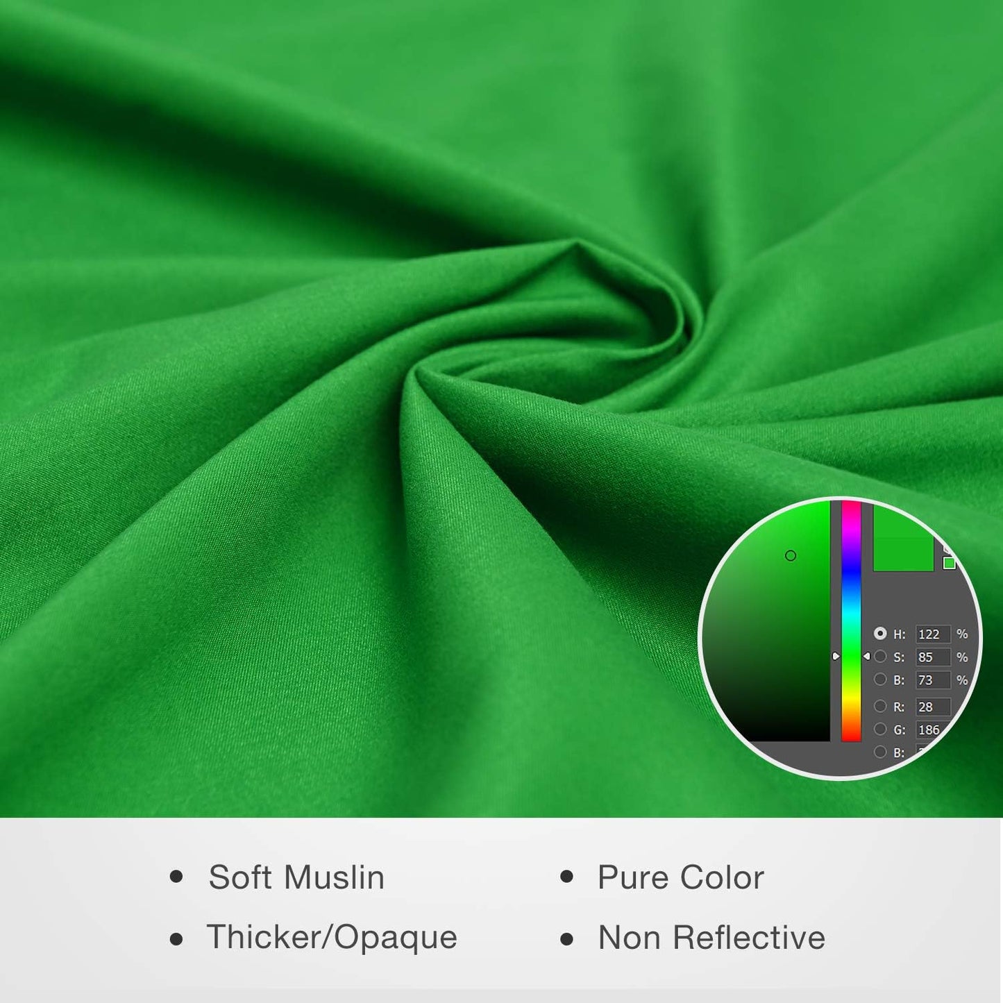 Yesker 8.5x10ft Green Screen Backdrop Kit with Stand Photography Greenscreen Background Support System with 6x9ft Muslin Chromakey Backdrop and Clamp for Photo Video Studio Portrait Product Shooting