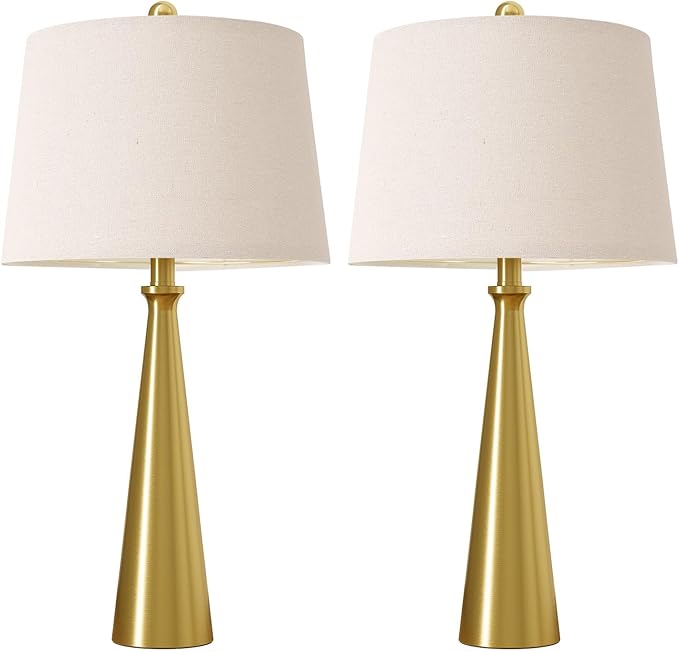 Oneach 25.75" Modern Table Lamp Set of 2, Bedside Lamps - Image 9