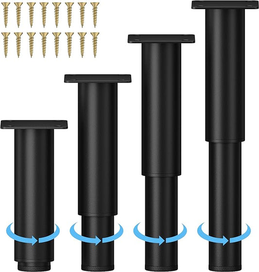 Metal Adjustable Furniture Legs 5.12-9.45 inch, Wlrrcwdttc Sofa Legs Cabinet by Wlrrcwdttc