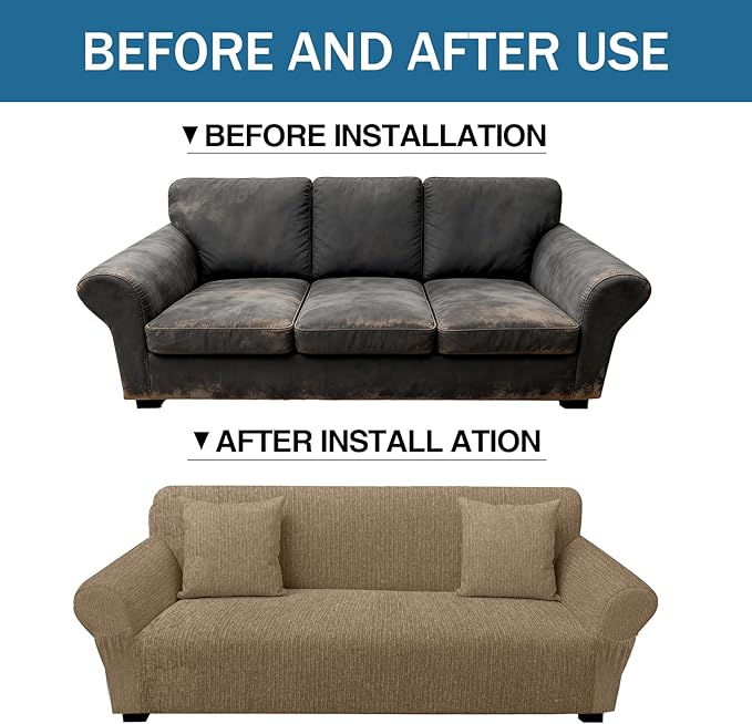 Sofa Slipcover with 2 Pillow Cover - Image 8