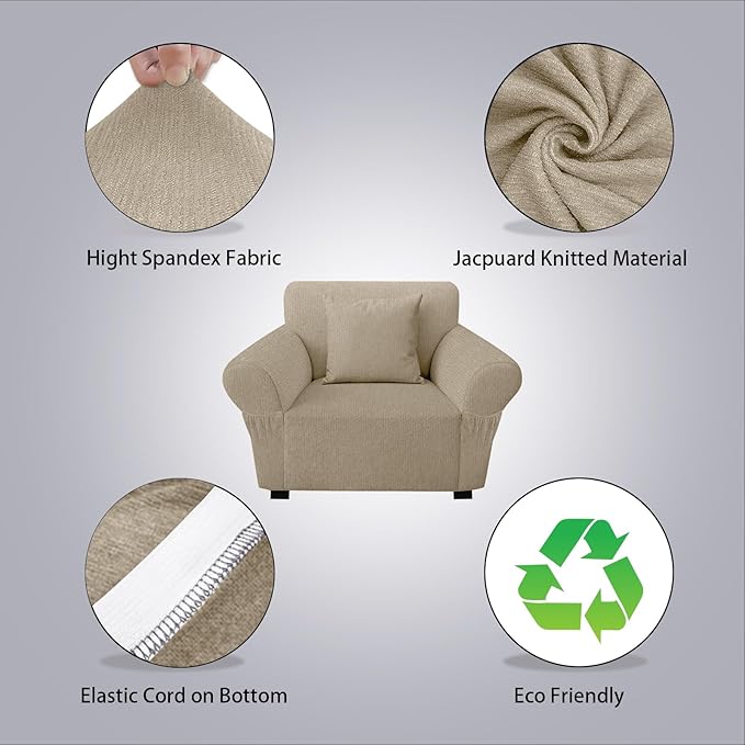 Armchair Slipcover with 1 Pillow Cover - Image 2