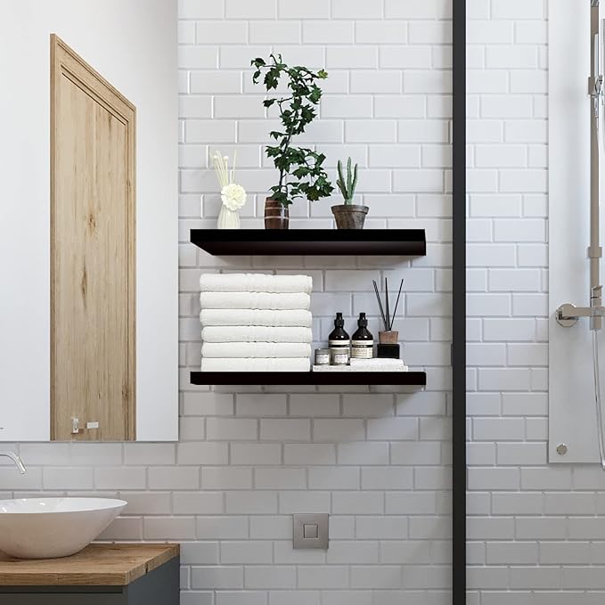 SAUMONIERES 24 Inch Floating Wall Shelves - Image 2