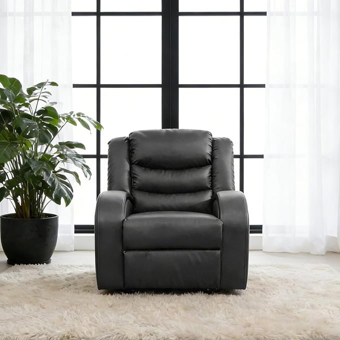 3-Piece Couch Living Room Furniture Sets, Sectional Recliner Sofa Set, Leather by Unknown