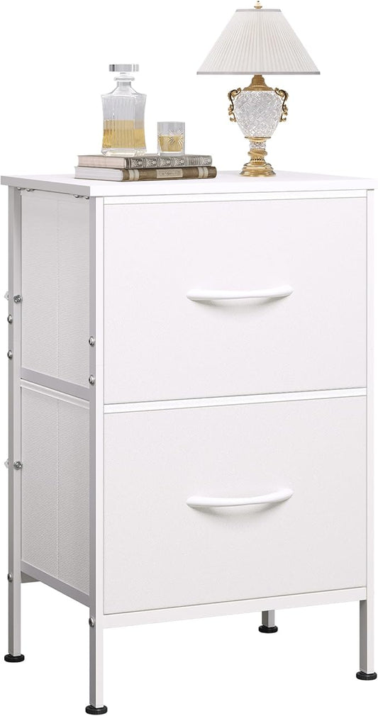 WLIVE White Night Stand, Small Dresser by WLIVE