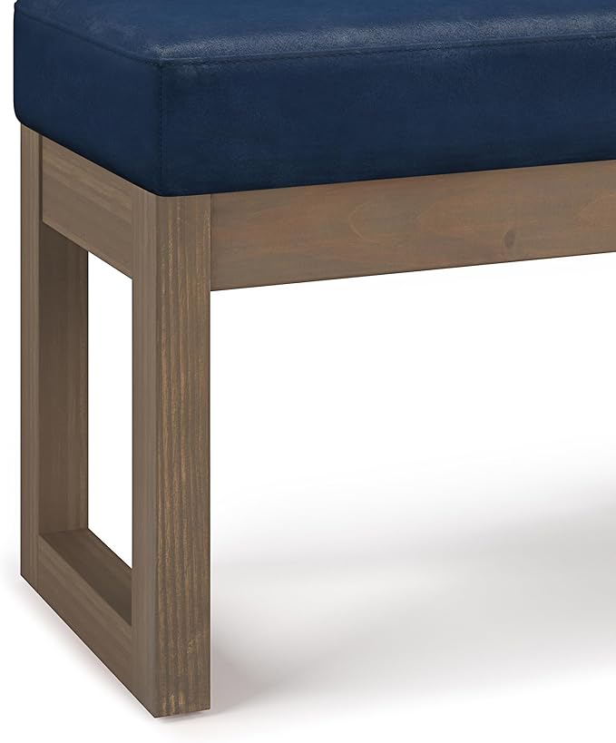 SIMPLIHOME Milltown Small Ottoman Bench - Image 7
