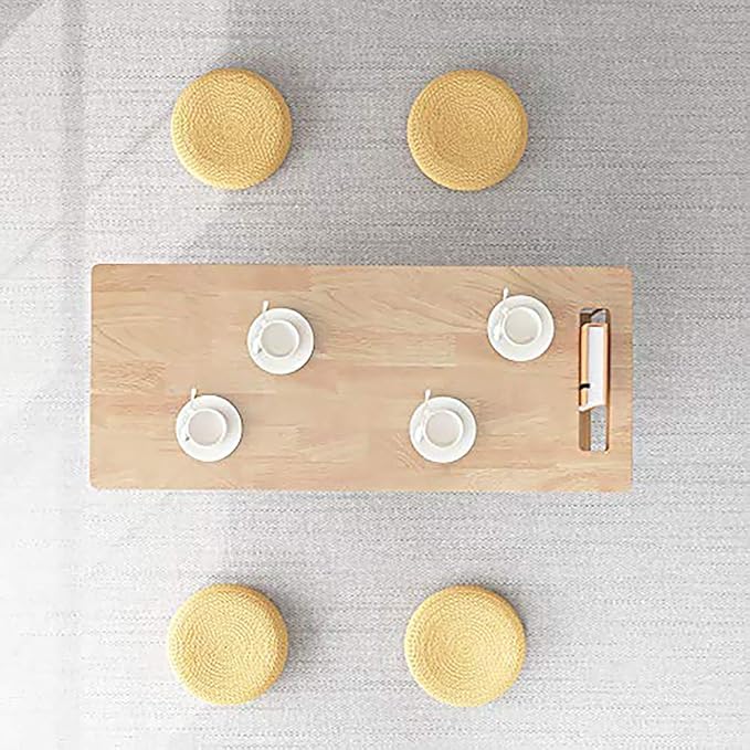 WoodShine Mid Century Modern Mini-Swing Wooden Coffee/Tea Table, Japanese - Image 2