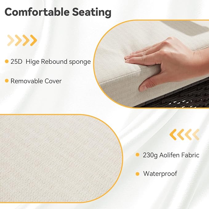 7 Pieces Outdoor Conversation Sets - Image 5