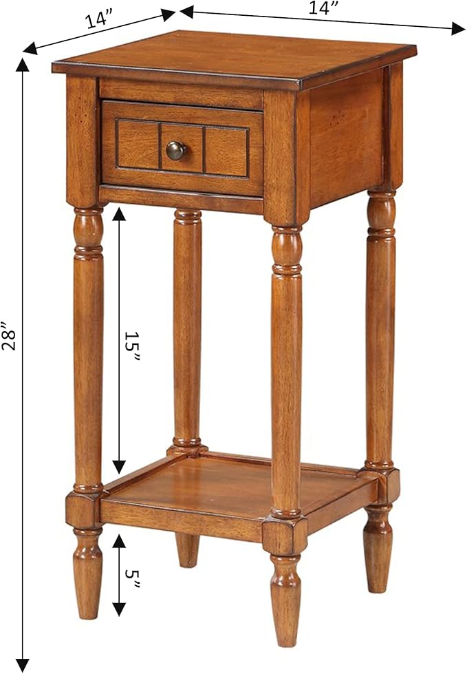 Convenience Concepts French Country Khloe 1 Drawer Accent End Table 14" - Image 9