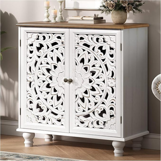 JOINICE White Accent Cabinet by Joinice