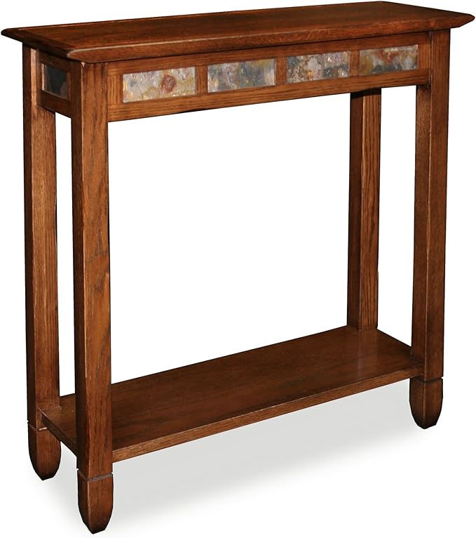 Leick Home 10059 Rustic Slate Tile Hall Console Sofa Table by LeickFurniture