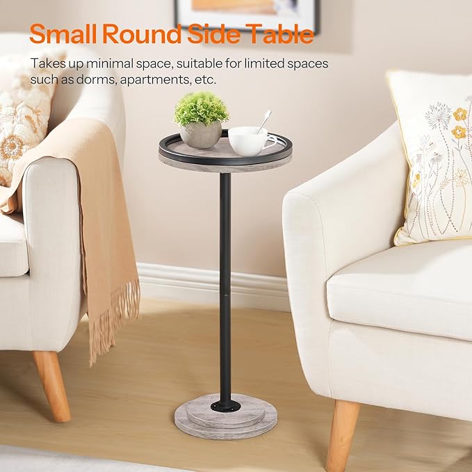 HOOBRO Small Round Side Tables, Drink Tables, Coffee Martini Tables - Image 5