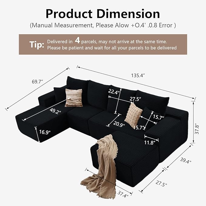 135" Modular Sectional Sofa - Image 2