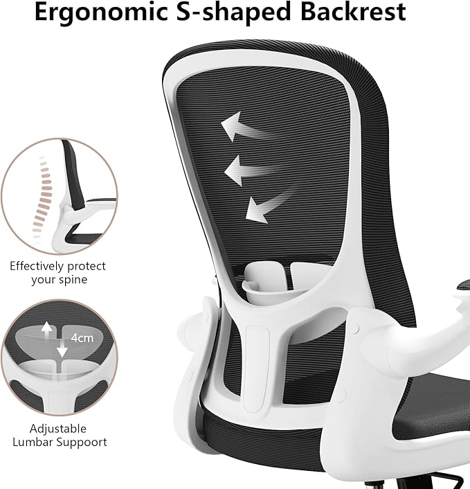 Ergonomic Office Chair, Comfort Swivel Home Office Task Chair, Breathable Mesh - Image 8