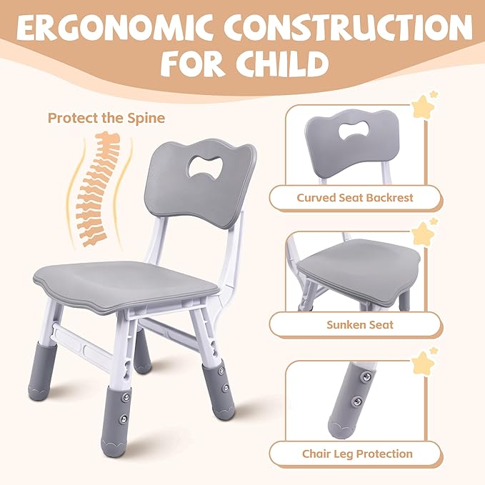 Pterying Kids Table and Chairs Set - Image 3