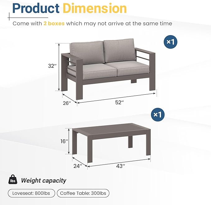 Wisteria Lane Metal Patio Furniture Set - Image 2