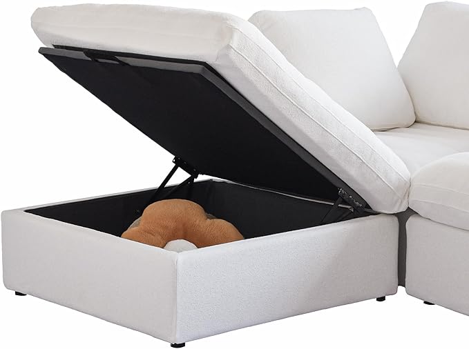Cloud Modular Sectional Sofa, 80.3" Down Filled Comfort Sofa Couch - Image 8