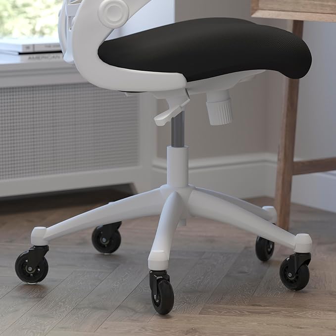 Flash Furniture Kelista Mid-Back Black Mesh Swivel Ergonomic Task Office Chair - Image 6