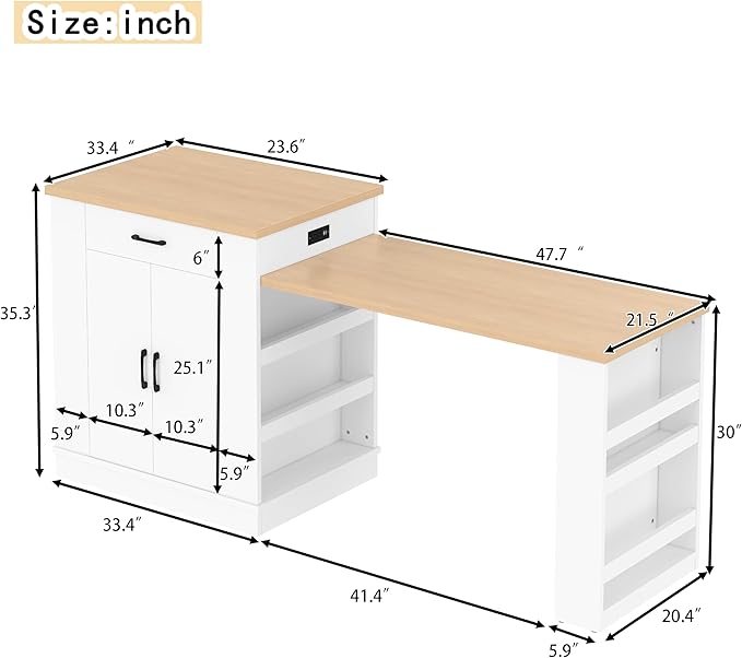 Modern Extendable Dining Table - Image 2