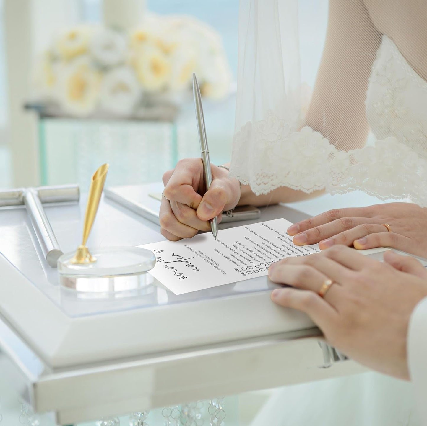 Bridal Shower Games, Over or Under, 25Pcs Minimalist White Double-Sided Bridal Game Cards, Wedding Shower Games for Guests, Engagement Bachelorette Party Supplies - A10