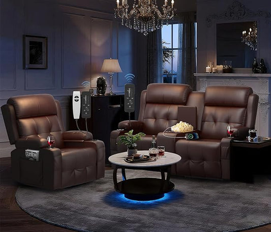 Recliner Sofa Set, RV Wall Hugger Recliners by TOMOSLTER