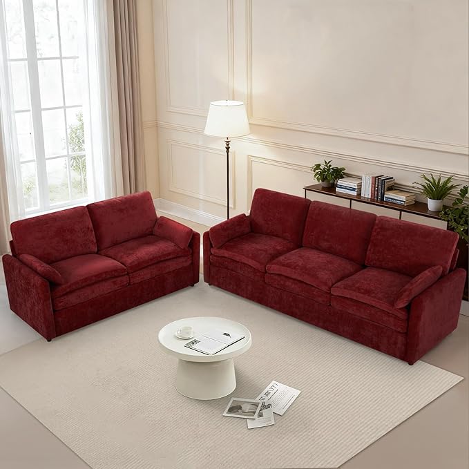 2 Pieces Chenille Sofa Set - Image 4