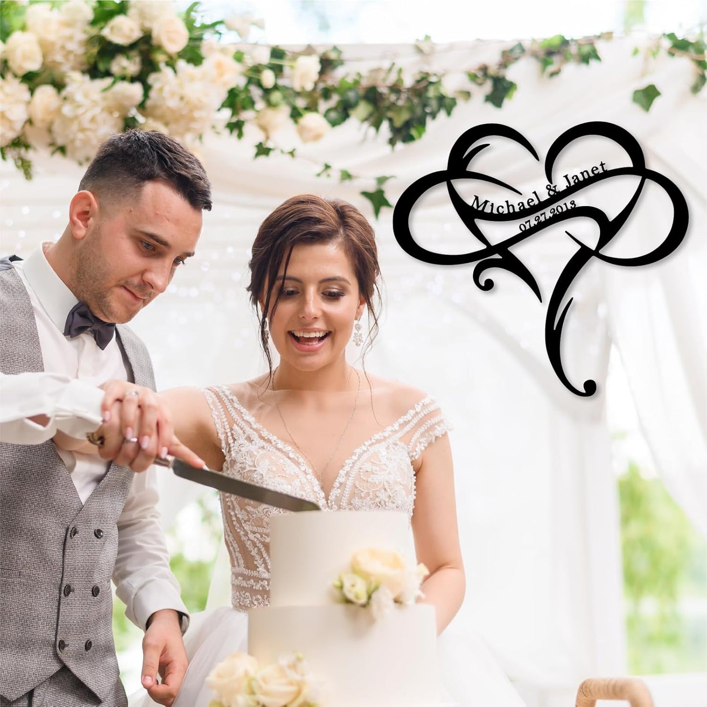 Custom Metal Name Sign, Personalized Last Name Metal Signs, Split Letter Monogram Sign, Porch Decorations Outdoor Metal Wall Art, First Name Custom Decoration, Wedding Gifts