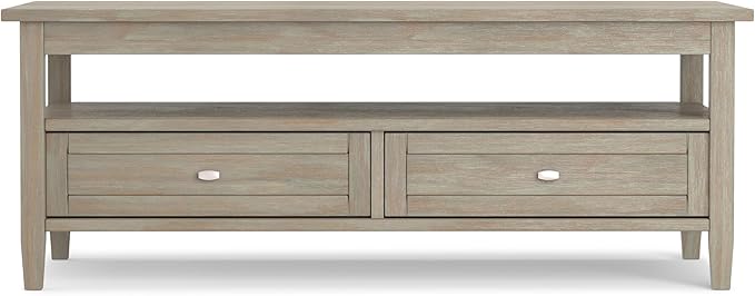 SIMPLIHOME Warm Shaker Solid Wood Transitional-Style 48-inch Wide Coffee Table - Image 3