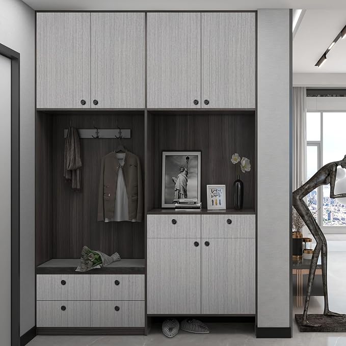 Grasscloth Peel and Stick Wallpaper Modern 15.7in x 118.1in Textured Linen - Image 6